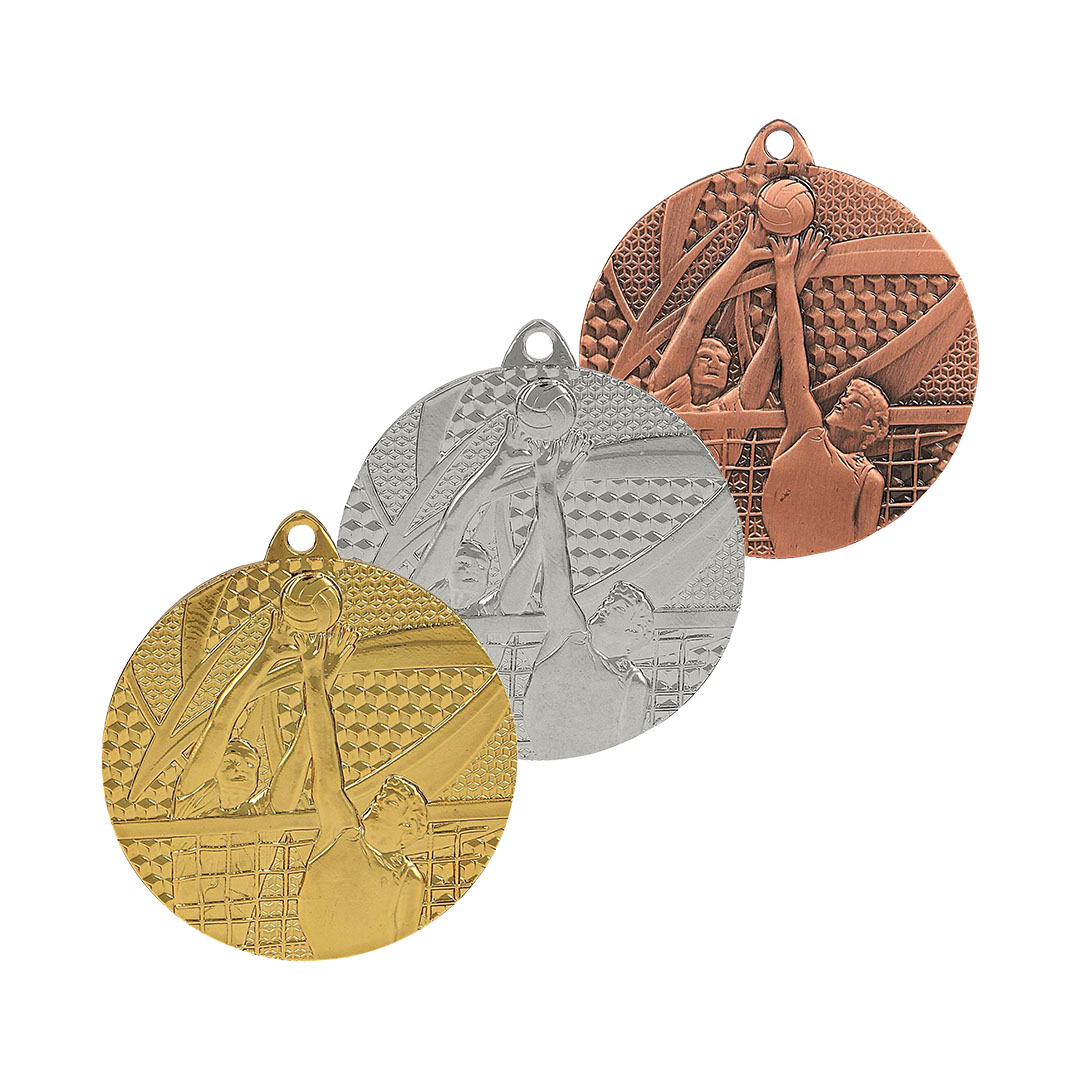 Produktbild von Volleyballmedaille "Netta" Ø 50 mm inkl. Kordel