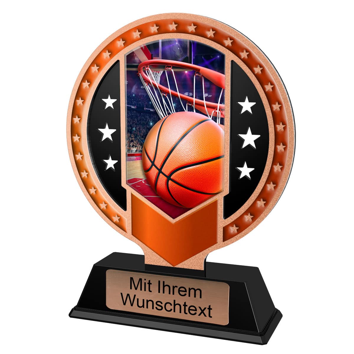 Produktbild von Metalltrophäe Basketball 3er Serie SAM01