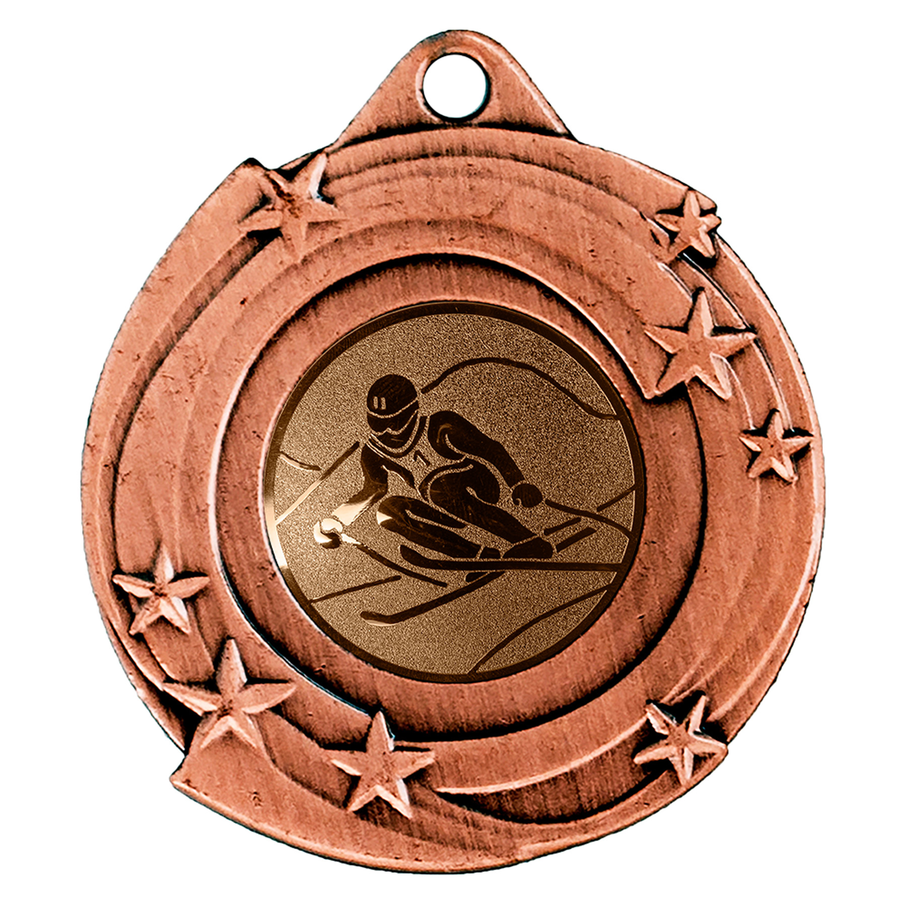 Produktbild von Ski-Medaille "Santini" Ø 50 mm inkl. Kordel