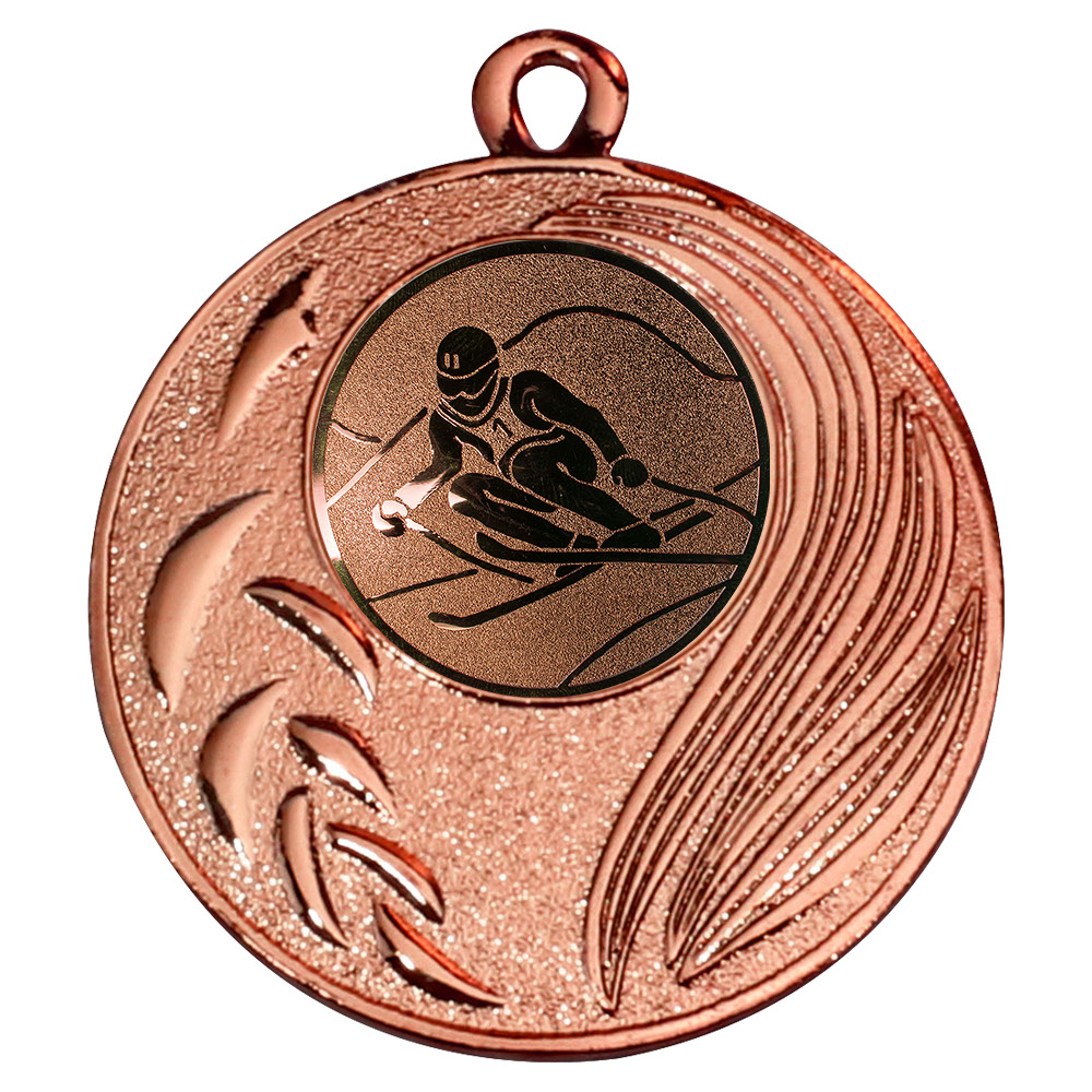 Produktbild von Ski-Medaille "Freesien" Ø 50 mm inkl. Kordel