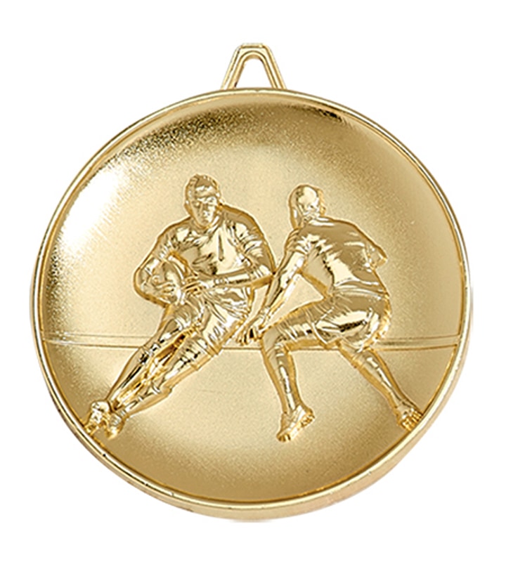 Produktbild von Medaille "Football" Ø 65mm gold mit Band