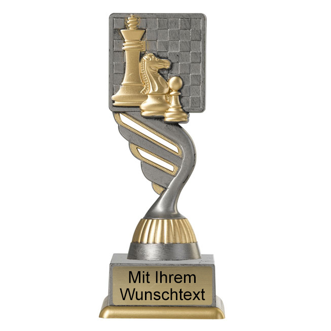 Produktbild von Schachpokal PF215-M61 altsilber-gold