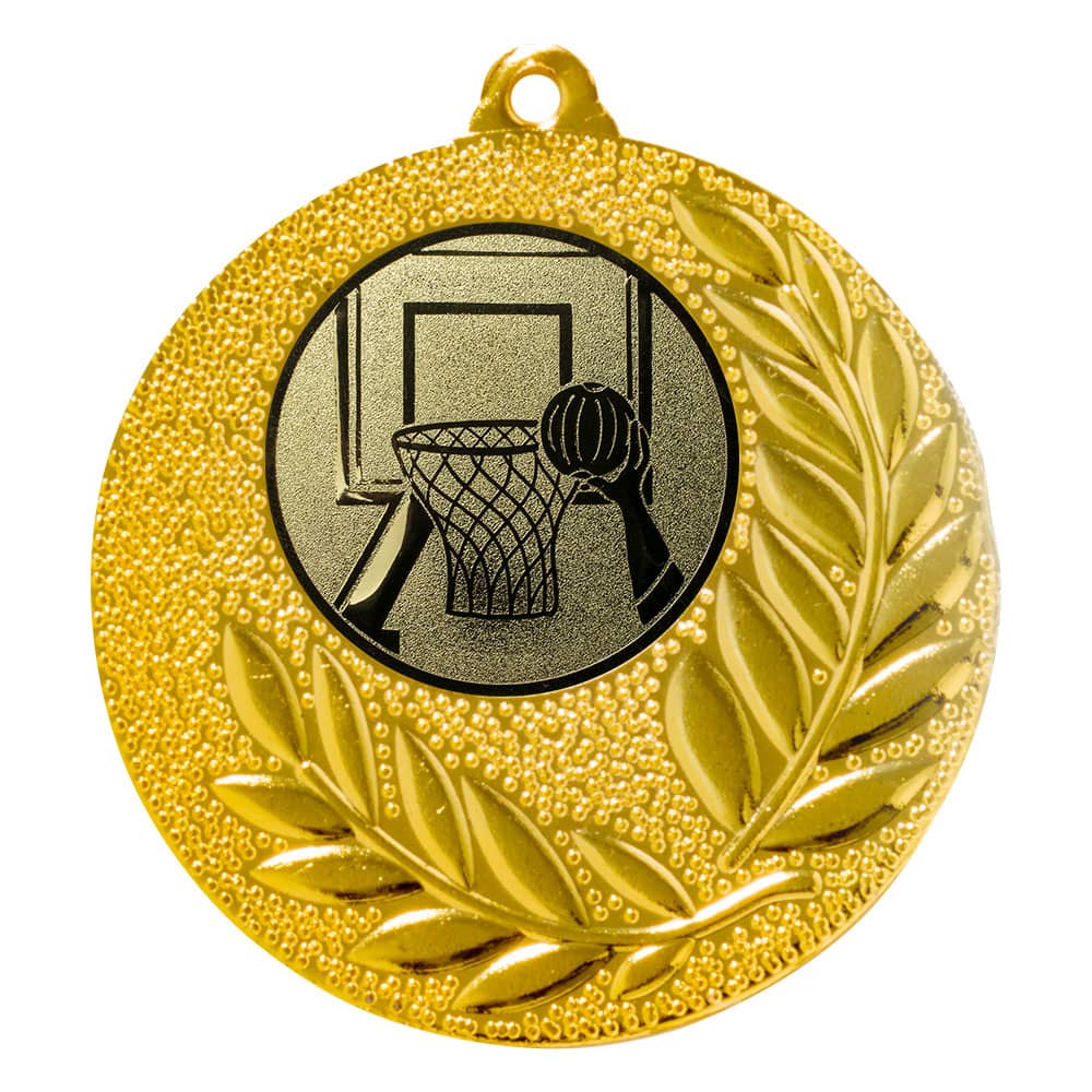 Produktbild von Express-Medaille "Gladiolen" Ø 50 mm inkl. Wunschemblem und Kordel