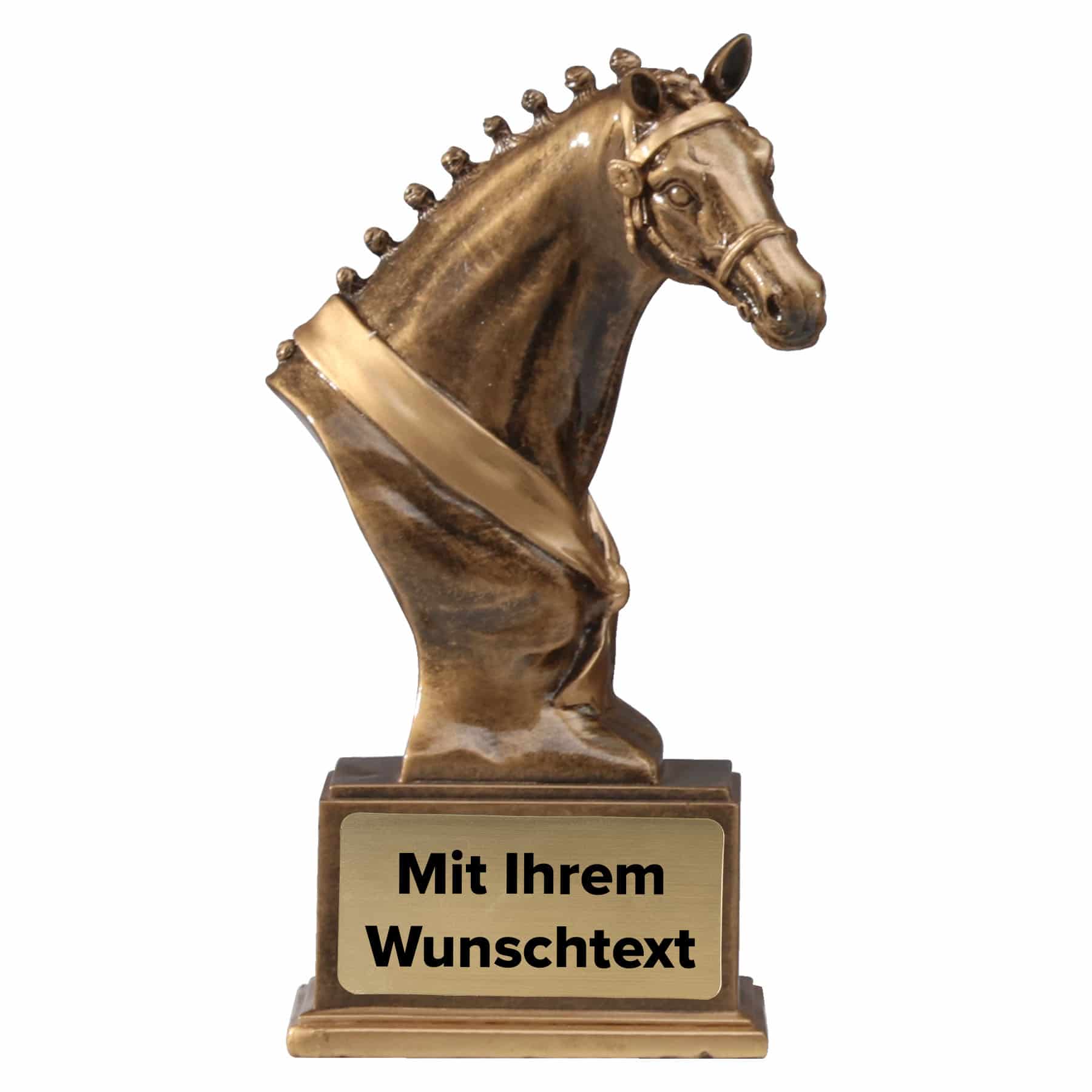 Produktbild von Trophäe Pferdekopf 3er Serie 39650 bronze