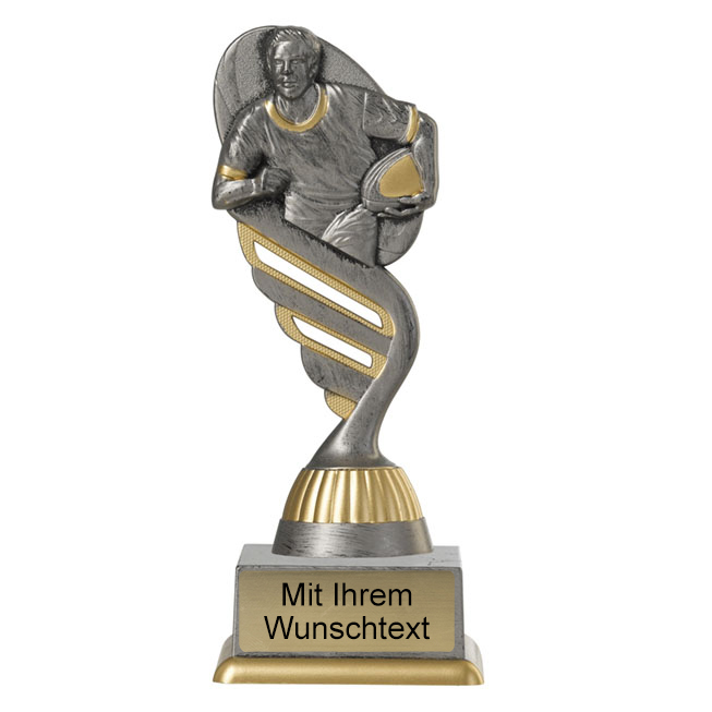 Produktbild von Footballpokal PF205-M61 altsilber/gold