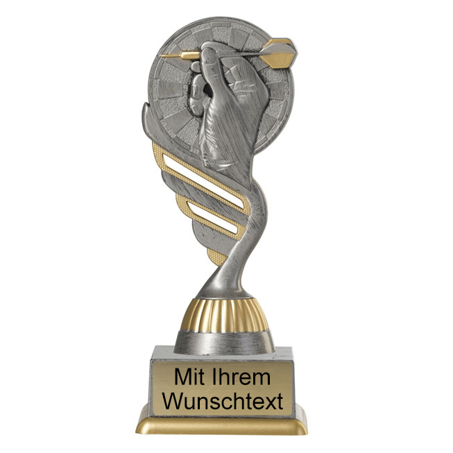 Produktbild von Dartpokal PF216-M61 altsilber/gold