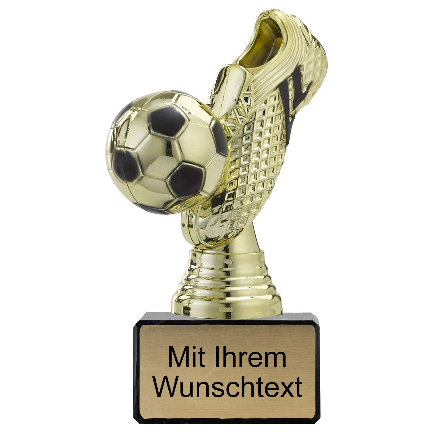 Produktbild von Figurpokal "Schuss" PF350.1 gold-schwarz