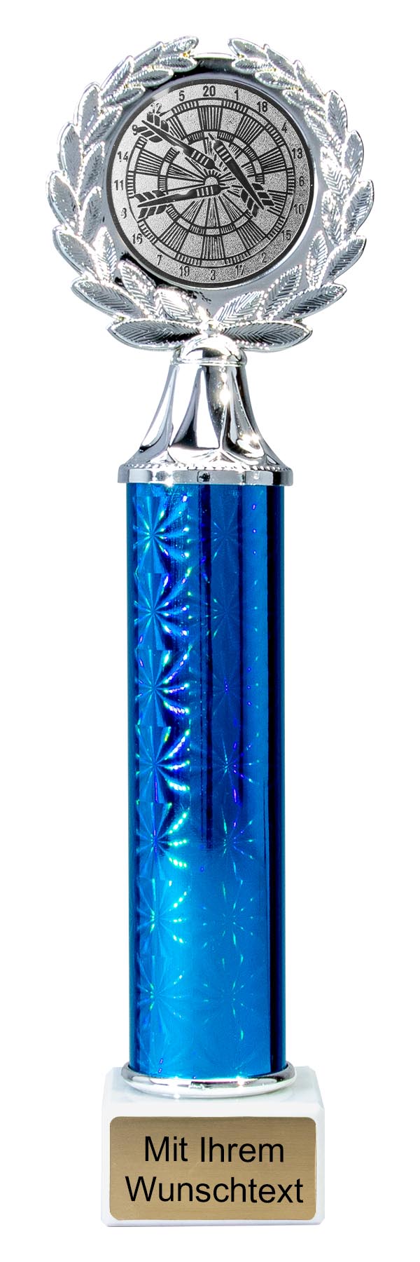 Produktbild von Säulenpokale 4er Serie 59710 silber/blau