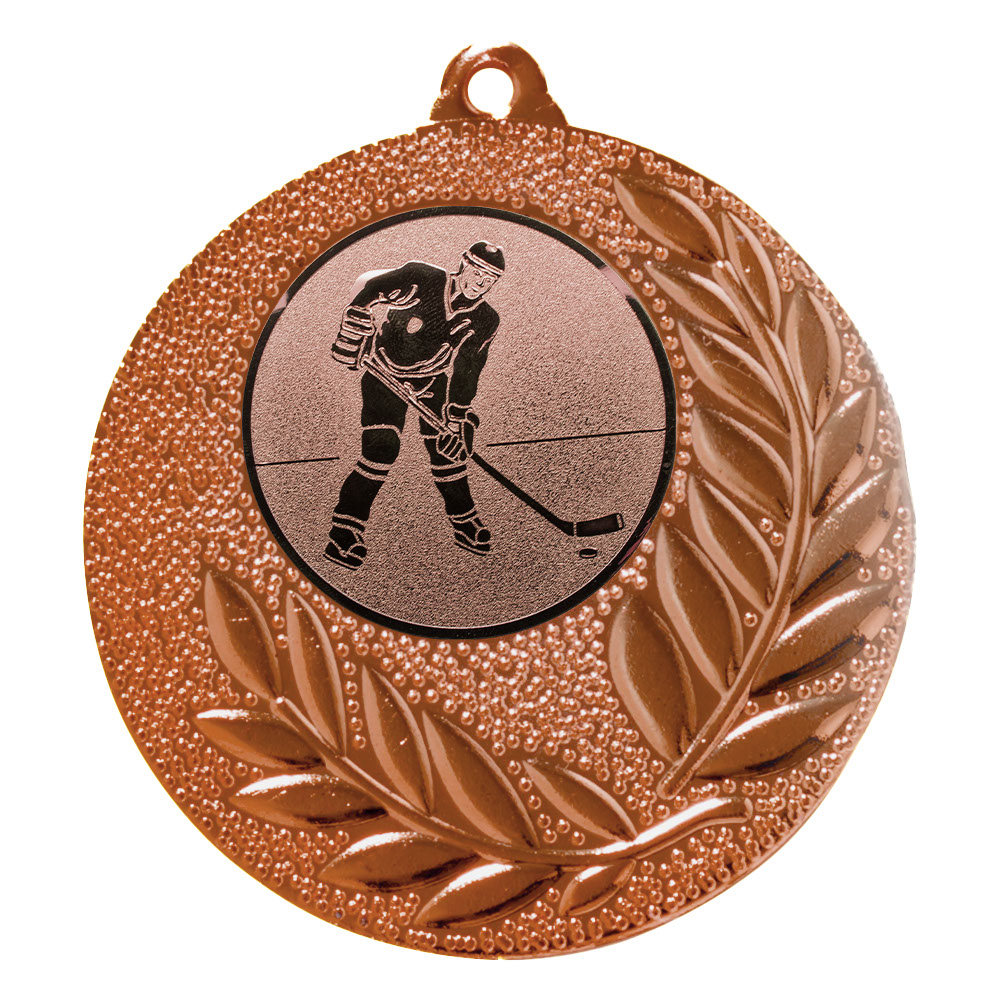 Produktbild von Eishockey-Medaille "Gladiolen" Ø 50 mm inkl. Kordel