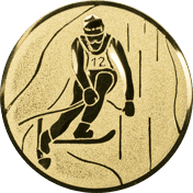 Emblem 25mm Ski Alpin, gold