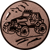 Emblem 25mm Gelände-Buggy, bronze