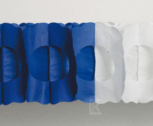 Produktbild von Maxi-Girlande blau-weiß, oval