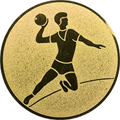 Emblem 25mm Handball Werfer, gold
