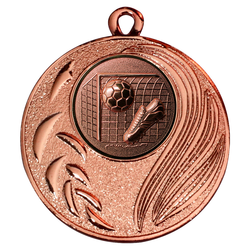 Produktbild von Fußball-Medaille "Freesien" Ø 50 mm inkl. Kordel