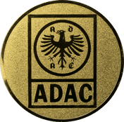 Emblem 25mm ADAC, gold