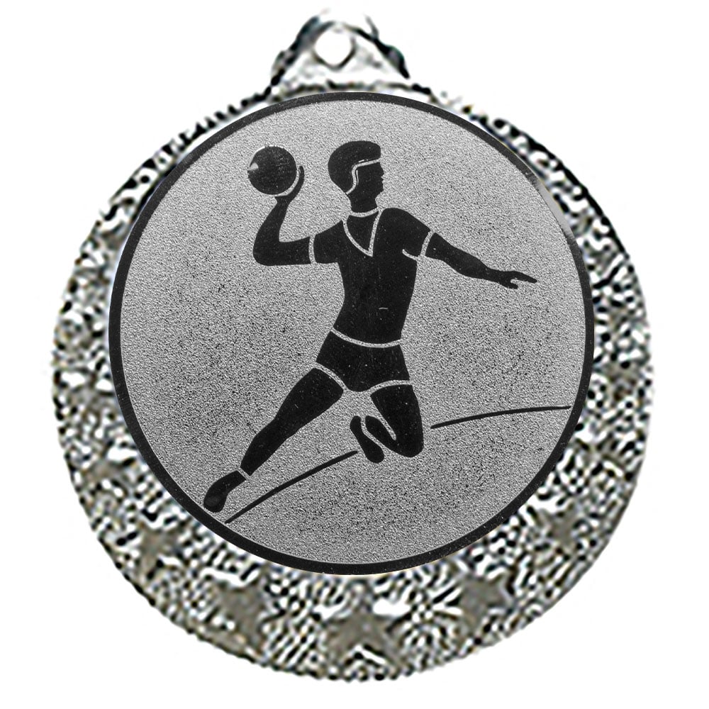 Handball Medaille "Brixia" Ø 32mm mit Emblem und Band