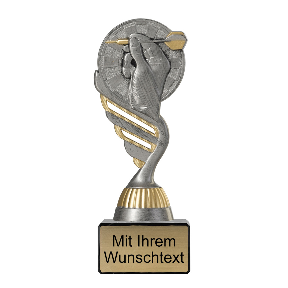 Produktbild von Dartpokal PF216 altsilber/gold