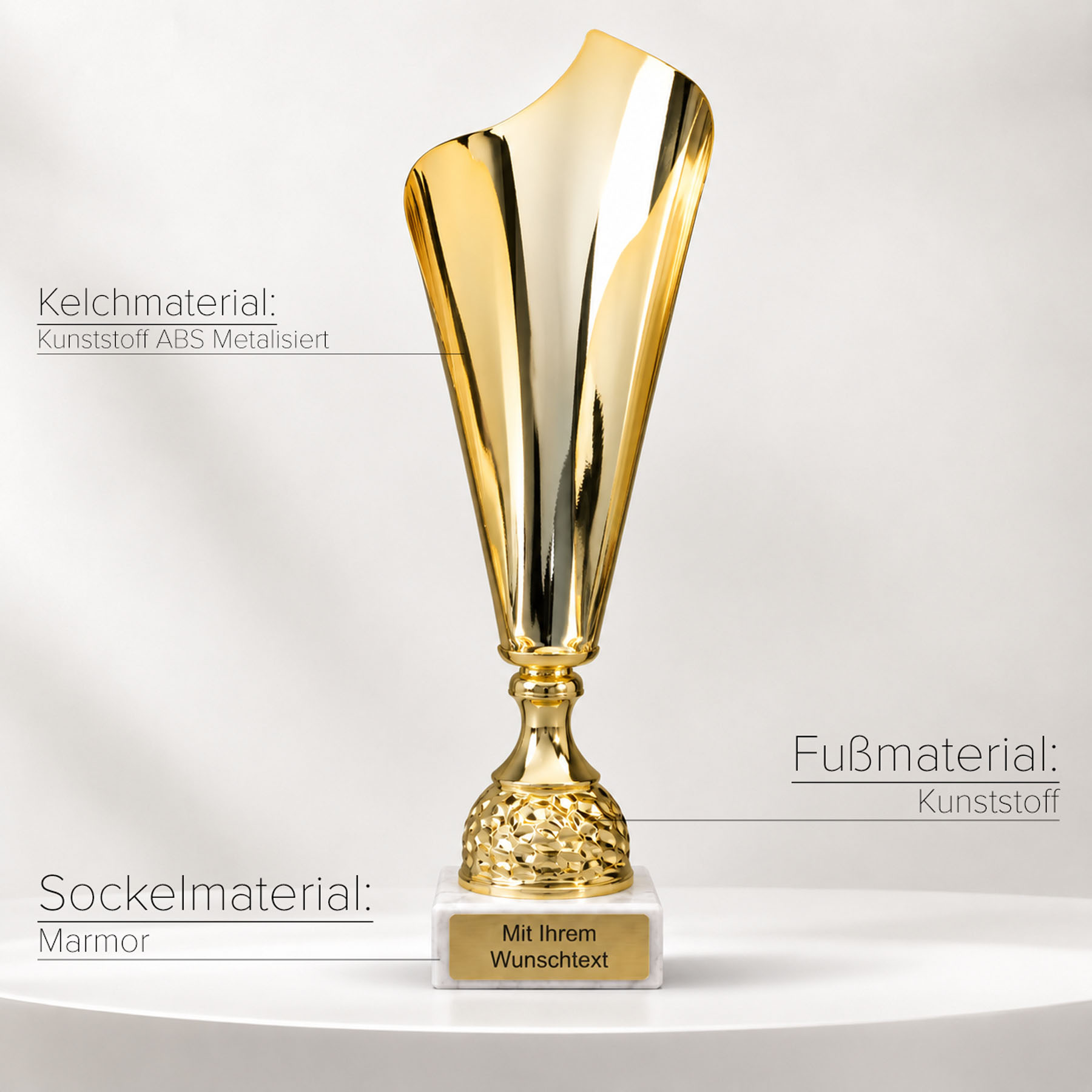 Produktbild von Express-Pokale 4er Serie "Star" gold