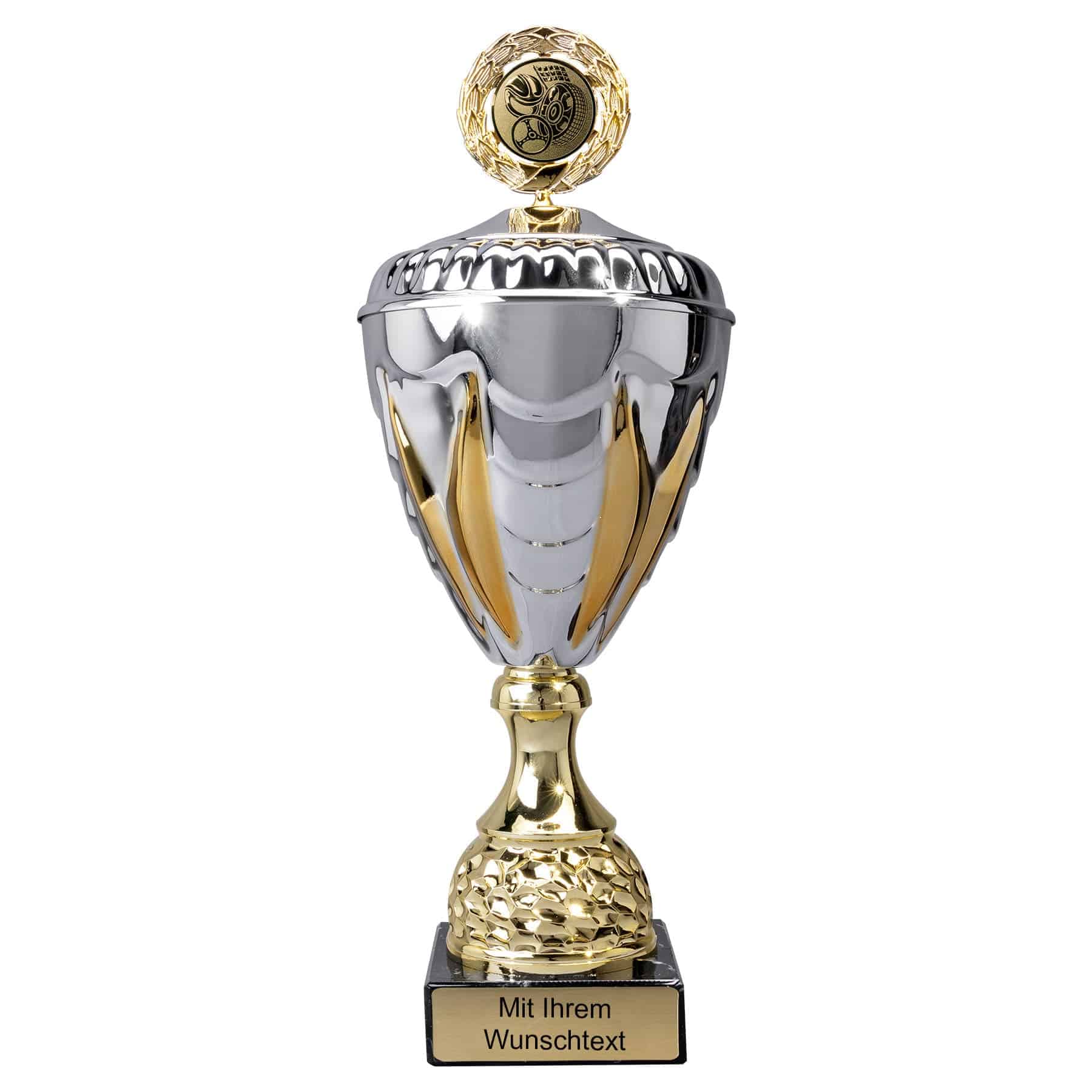 Produktbild von Motorsport-Pokale 6er Serie 57910 gold-silber mit Deckel