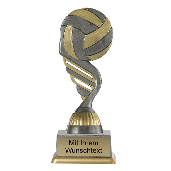 Produktbild von Volleyballpokal PF229-M61 altsilber/gold