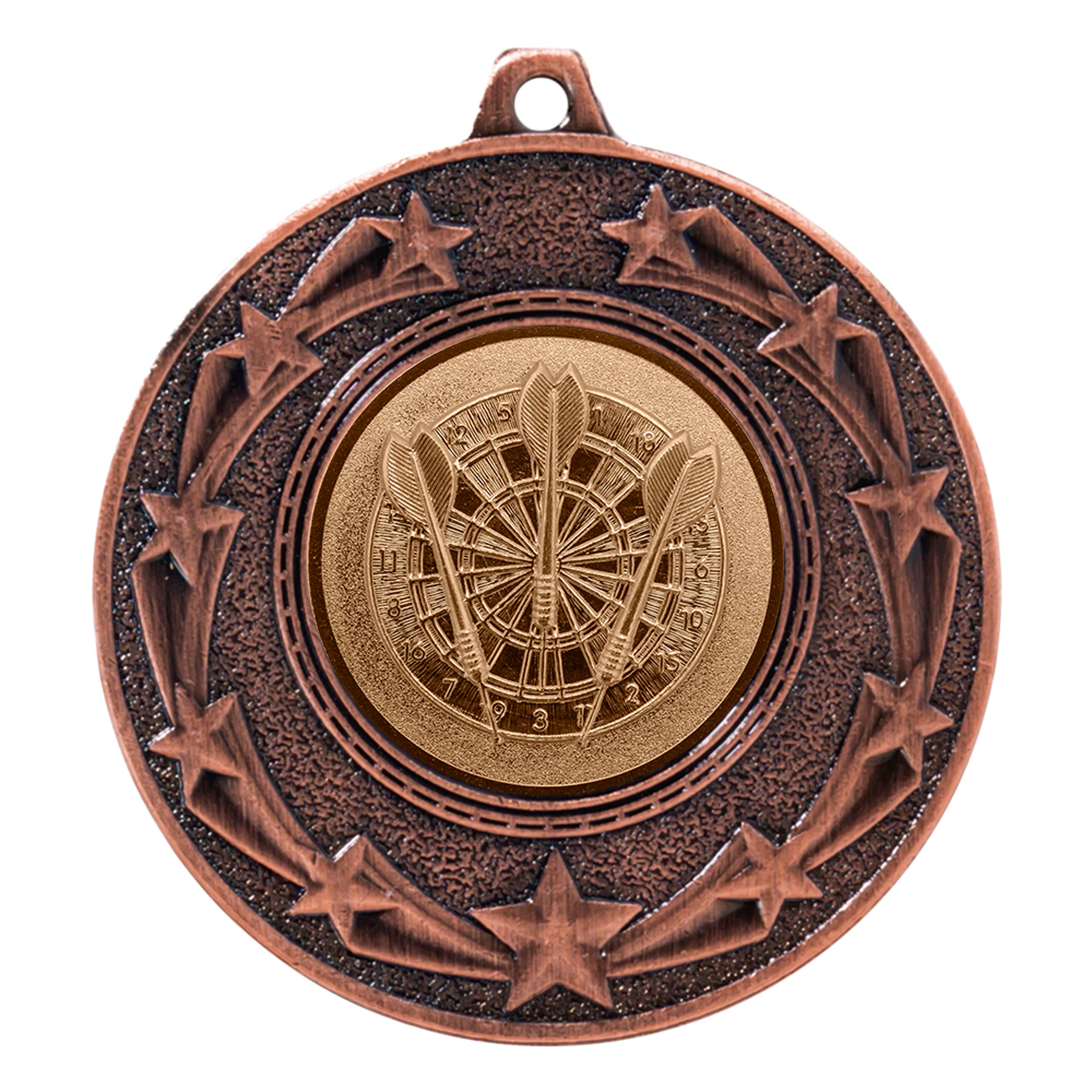 Produktbild von Dart-Medaille "Ginster" Ø 50 mm inkl. Kordel