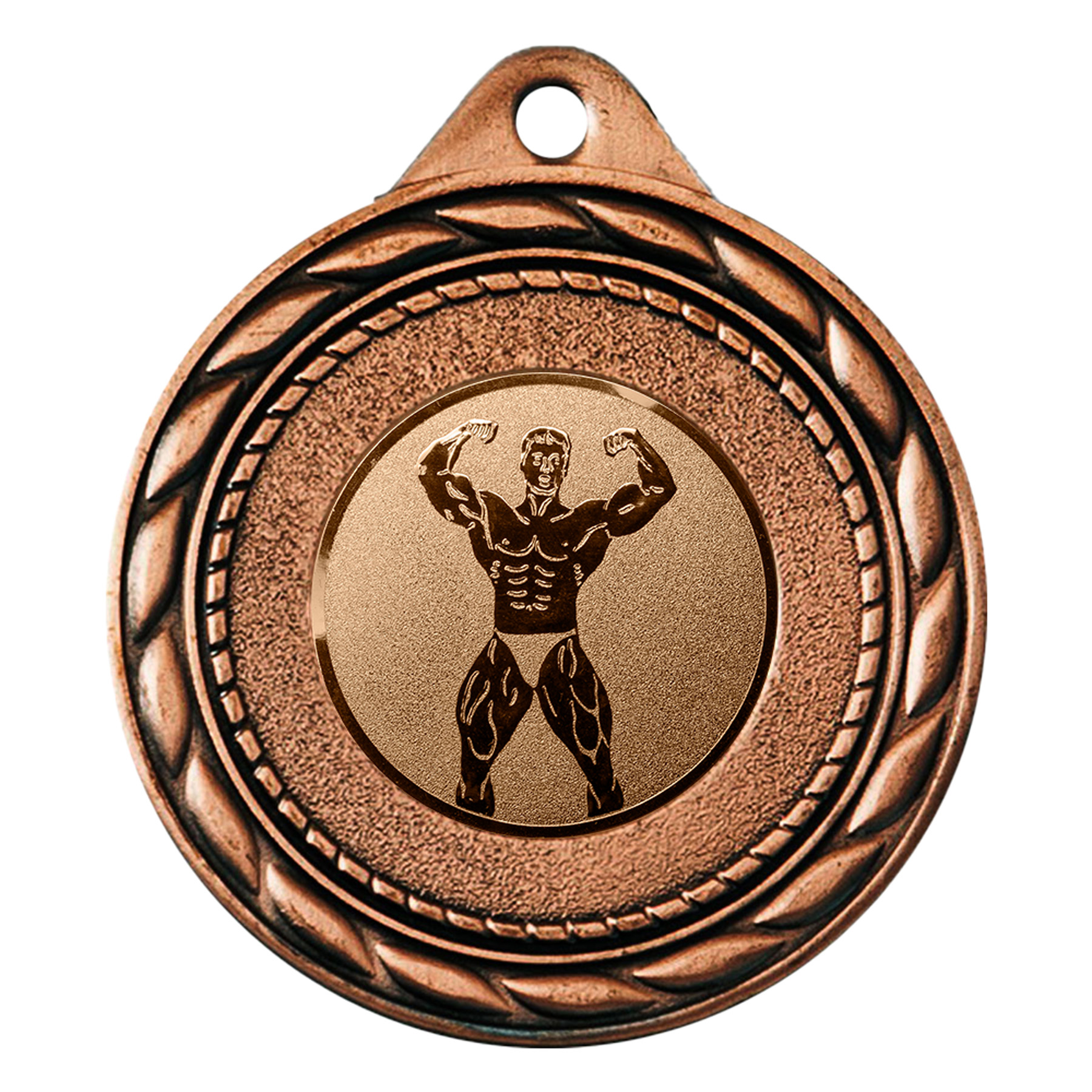 Produktbild von Bodybuilding-Medaille "Protea" Ø 50 mm inkl. Kordel