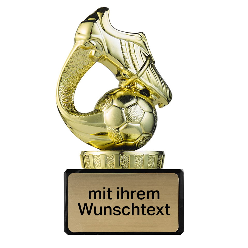 Produktbild von Fußballpokal "Schuh" PF01 gold