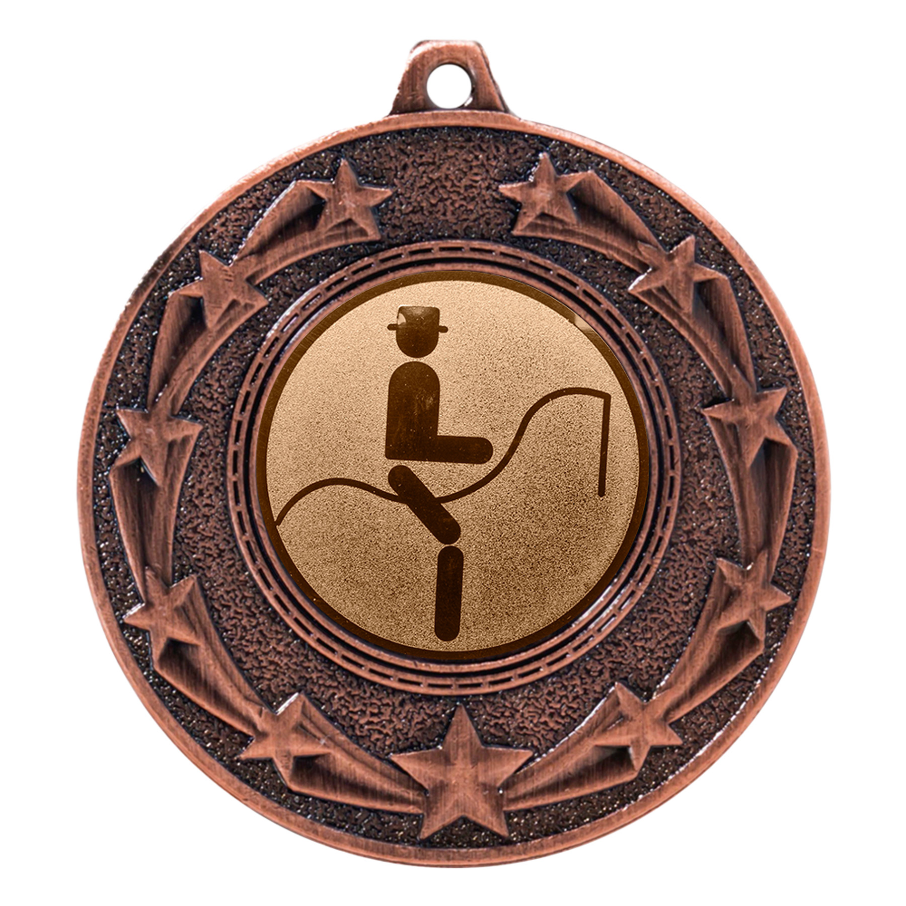 Produktbild von Reit-Medaille "Ginster" Ø 50 mm inkl. Kordel