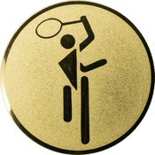 Emblem 25mm Tennis Symbol, gold