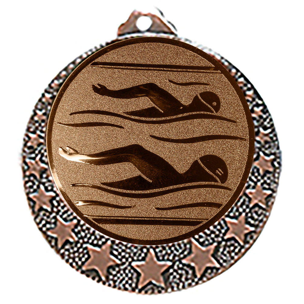 Produktbild von Schwimm Medaille "Brixia" Ø 32mm mit Emblem und Band