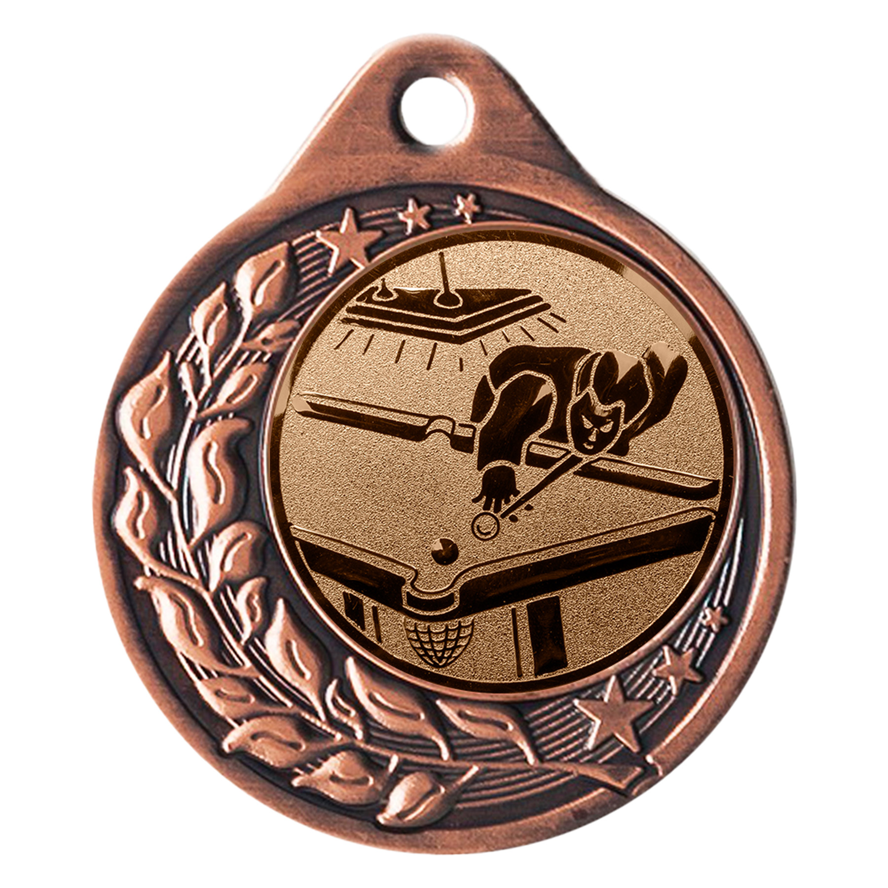 Produktbild von Billard-Medaille "Anemonen" Ø 40 mm inkl. Kordel