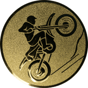 Emblem 25mm Motocross, gold