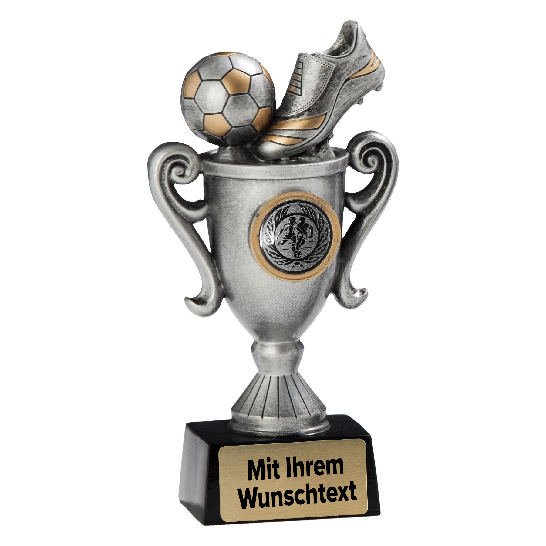 Produktbild von Fußballpokale 3er Serie 39490 silber/gold
