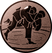 Emblem 25mm Judo, bronze