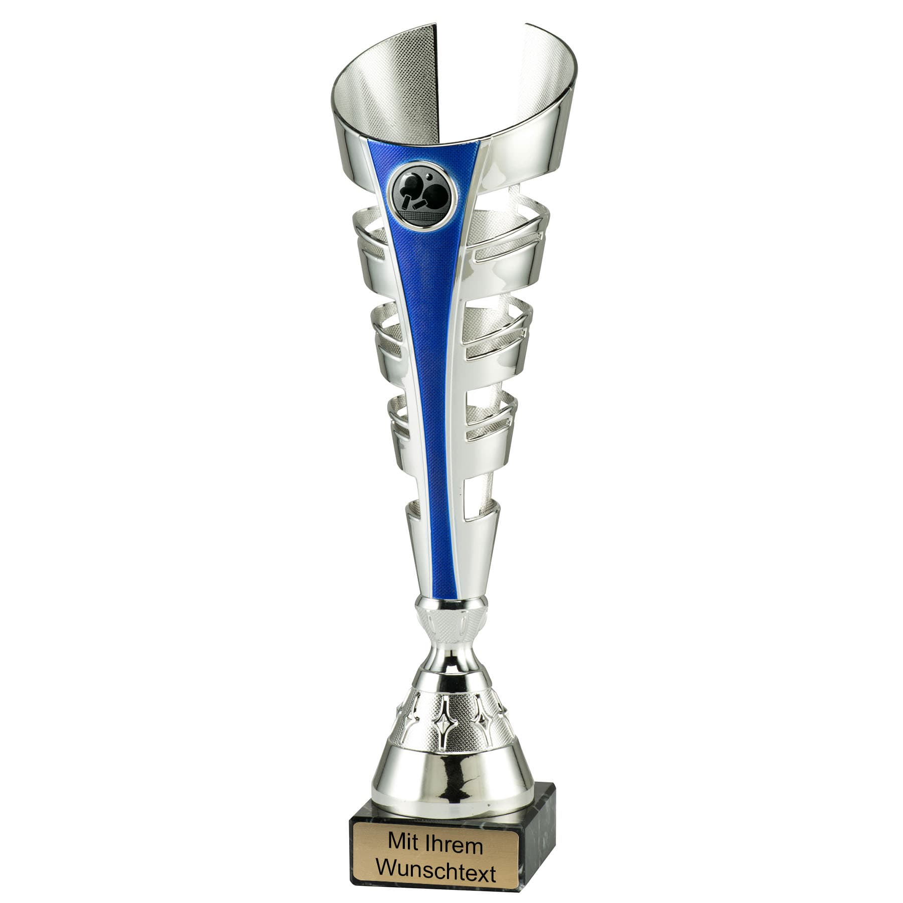 Produktbild von Tischtennispokale 3er Serie ET.446 silber-blau