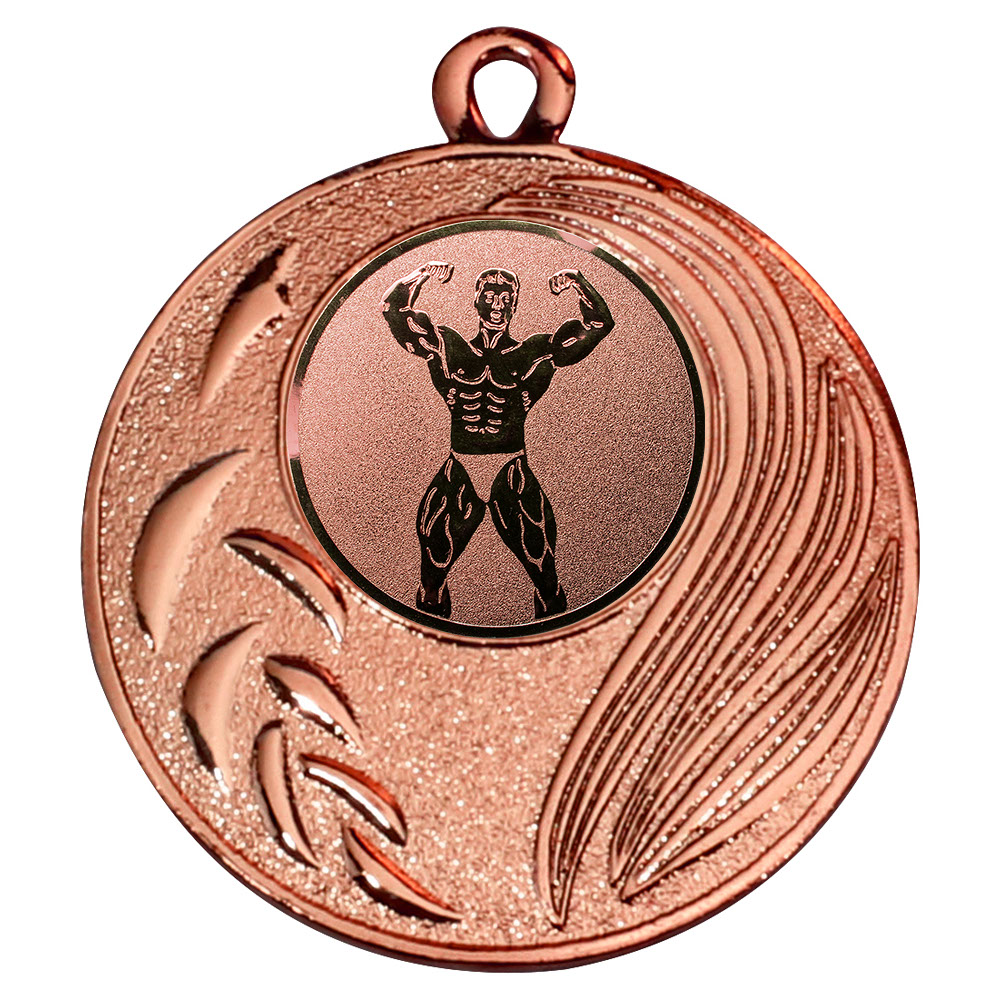 Produktbild von Bodybuilding-Medaille "Freesien" Ø 50 mm inkl. Kordel