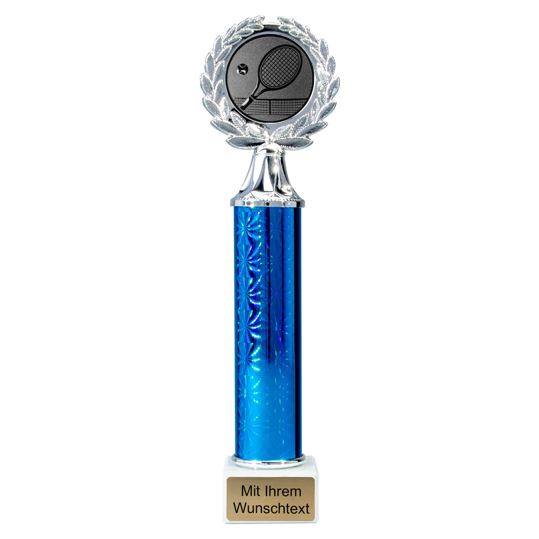 Produktbild von Tennissäulenpokale 4er Serie 59710 silber-blau
