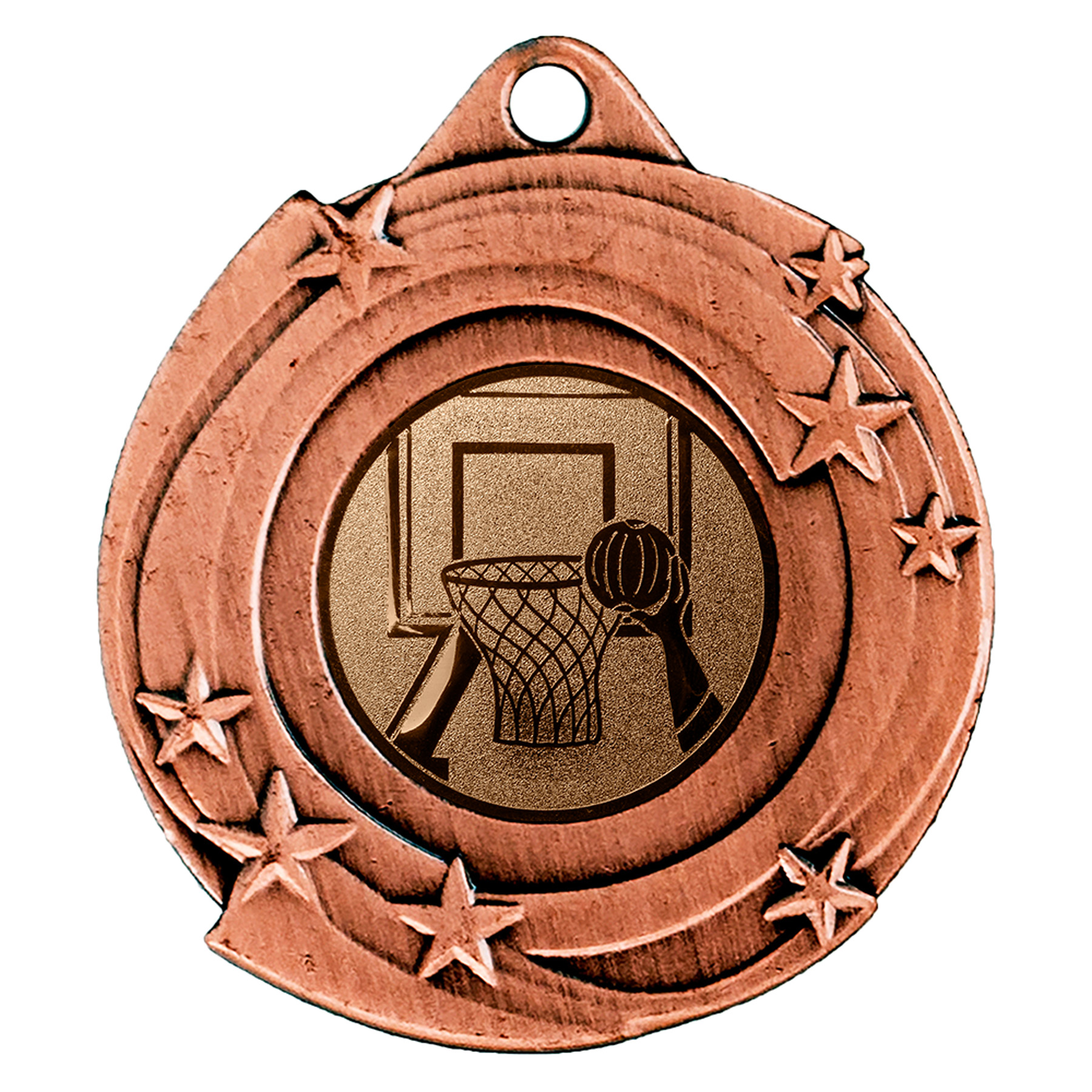 Produktbild von Basketball-Medaille "Santini" Ø 50 mm inkl. Kordel