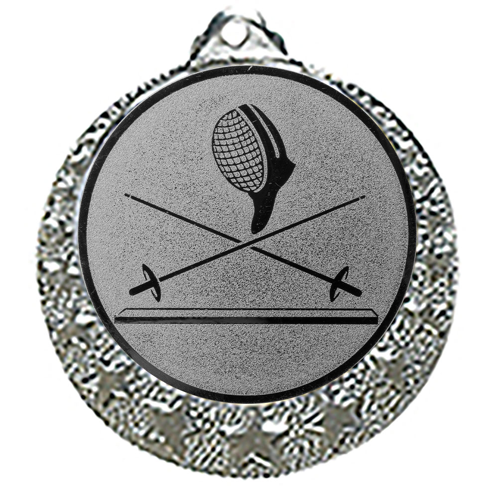 Produktbild von Fecht Medaille "Brixia" Ø 32mm mit Wunschemblem und Band