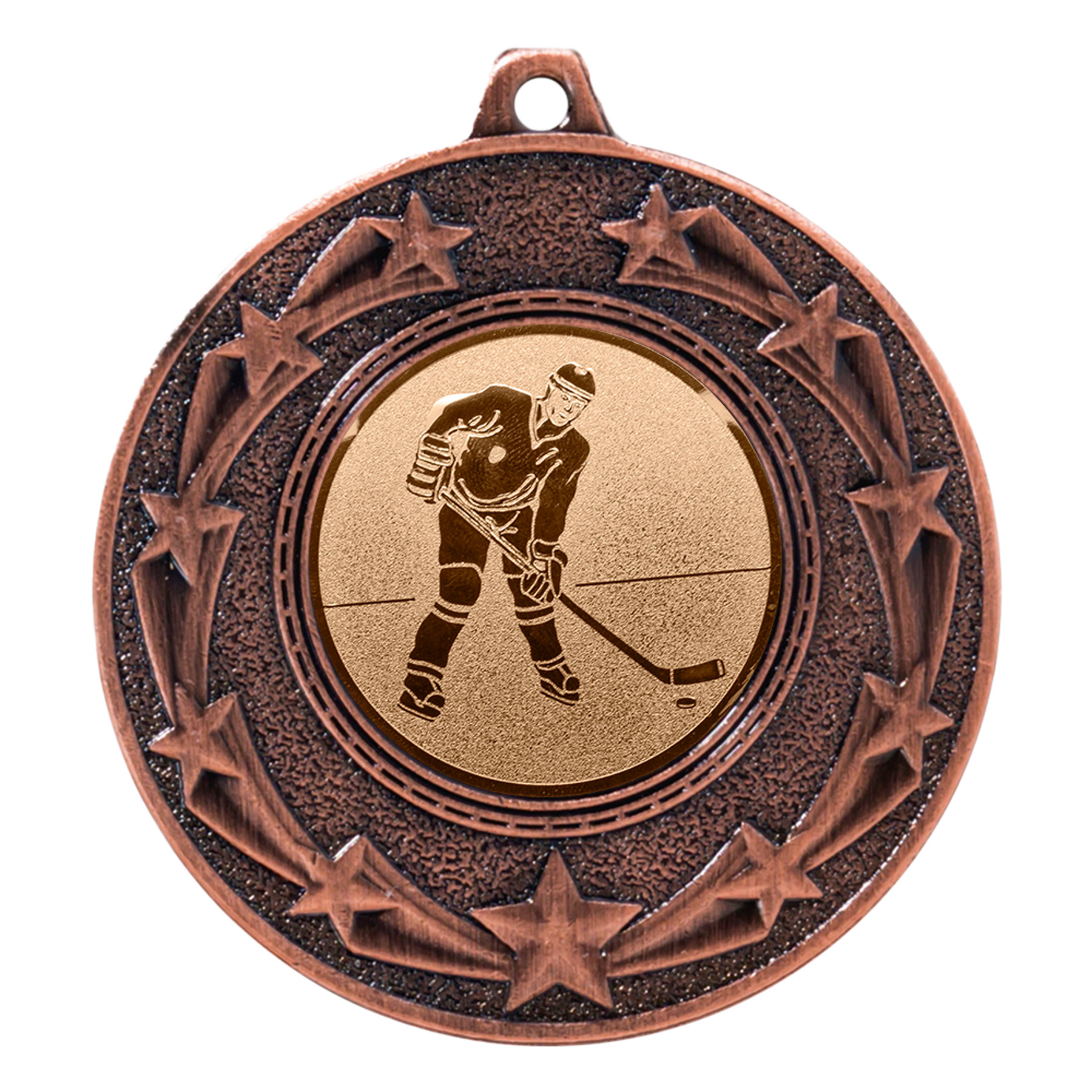 Produktbild von Eishockey-Medaille "Ginster" Ø 50 mm inkl. Kordel