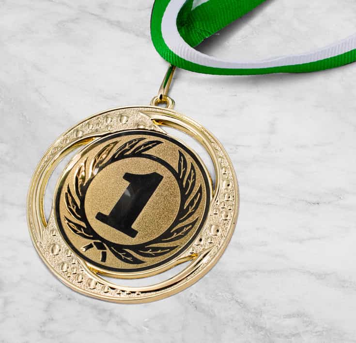 Embleme-Geschenke Kurve Silber Weltmeister Plakette Pokal mit Gravur kostenlos 