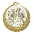 Medaille "Brixia" Ø 32mm mit Wunschemblem und Band - Farbe - gold