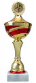 Pokale 10er Serie 56260 gold/rot mit Deckel