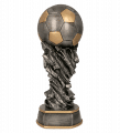 Fußballpokale 3er Serie TRY-6558 altsilber mit gold