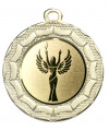 E100 02 Medaille "Eurybia" Ø 40 mm inkl. Wunschemblem und KordelFußballmedaille mit Band oder Kordel