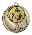 E105 02 SALE: Medaille "Brontes" Ø 45 mm inkl. Wunschemblem und KordelFußballmedaille mit Band oder Kordel