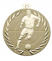 E252 01 Fußballmedaille "Spieler" Ø 50 mm inkl. KordelFußballmedaille mit Band oder Kordel