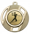 E257 02 SALE: Medaille "Thanatos" Ø 50 mm inkl. Wunschemblem und KordelFußballmedaille mit Band oder Kordel