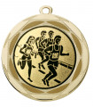 E271 02 Medaille "Lachesis" Ø 70 mm inkl. Wunschemblem und KordelFußballmedaille mit Band oder Kordel