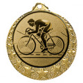 Radsport Medaille Brixia Ø 32mm mit Wunschemblem und Band